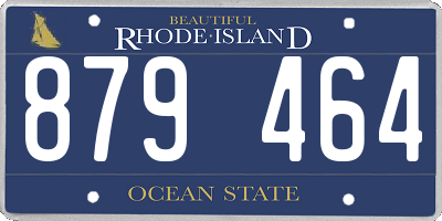 RI license plate 879464