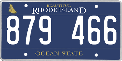 RI license plate 879466