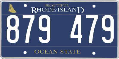 RI license plate 879479