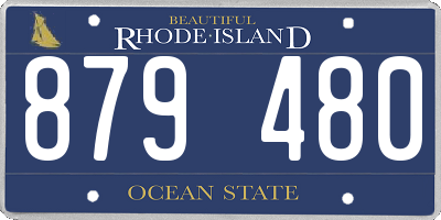 RI license plate 879480