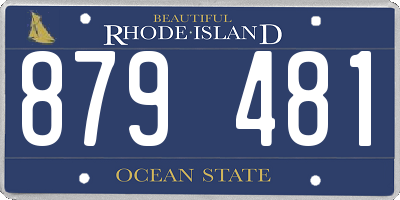 RI license plate 879481