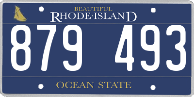 RI license plate 879493
