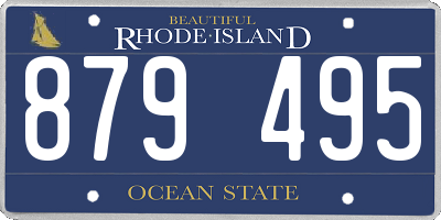 RI license plate 879495