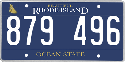 RI license plate 879496