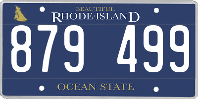 RI license plate 879499