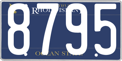 RI license plate 8795