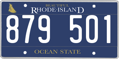 RI license plate 879501
