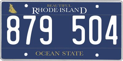RI license plate 879504