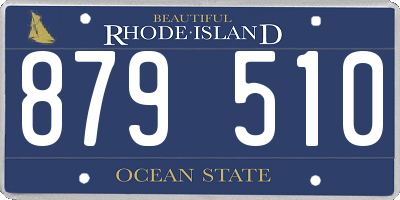 RI license plate 879510