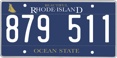 RI license plate 879511