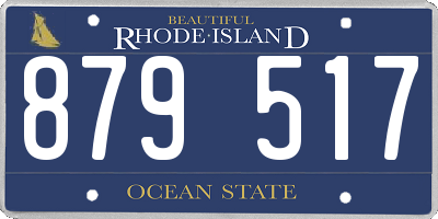 RI license plate 879517