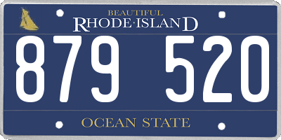 RI license plate 879520