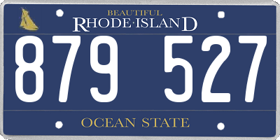 RI license plate 879527