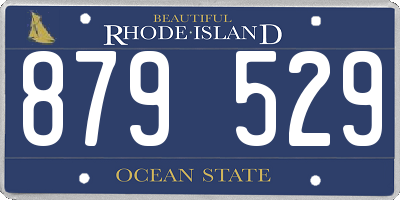 RI license plate 879529