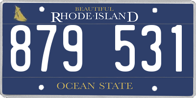 RI license plate 879531