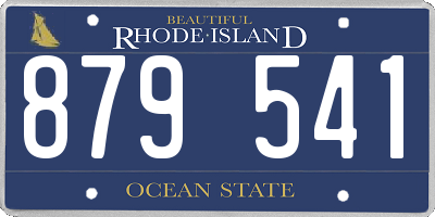 RI license plate 879541