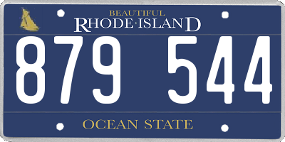 RI license plate 879544