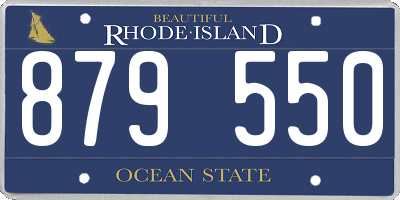 RI license plate 879550