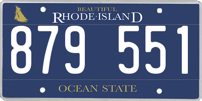 RI license plate 879551