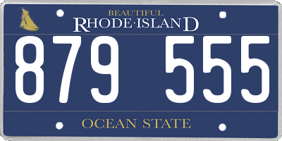RI license plate 879555