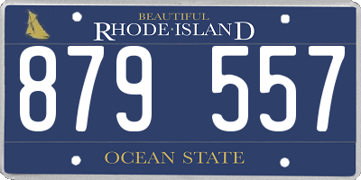 RI license plate 879557