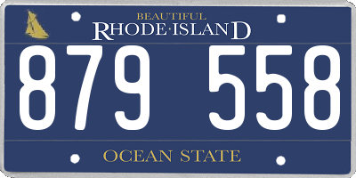RI license plate 879558