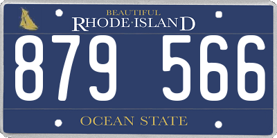 RI license plate 879566