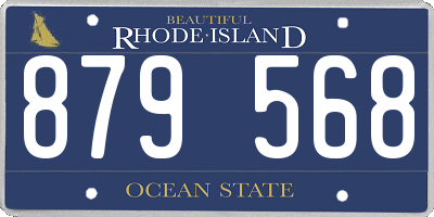 RI license plate 879568