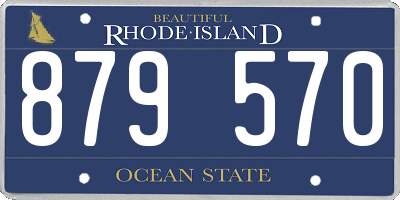 RI license plate 879570