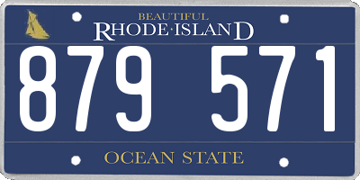 RI license plate 879571