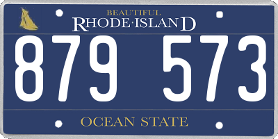 RI license plate 879573