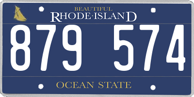RI license plate 879574