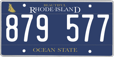 RI license plate 879577