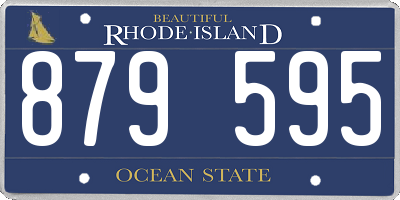 RI license plate 879595