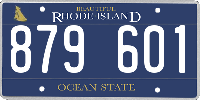 RI license plate 879601