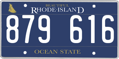 RI license plate 879616