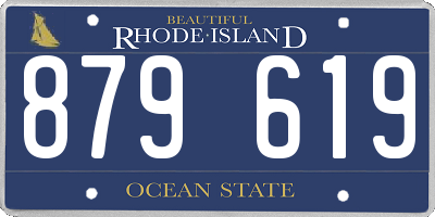 RI license plate 879619