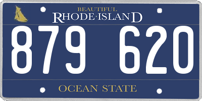 RI license plate 879620