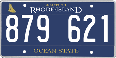 RI license plate 879621