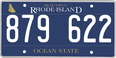 RI license plate 879622