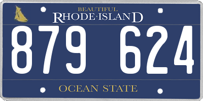 RI license plate 879624