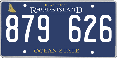 RI license plate 879626