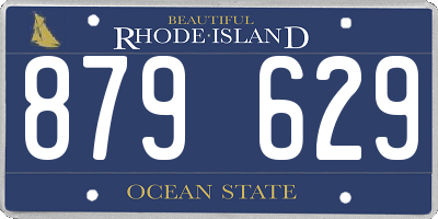 RI license plate 879629