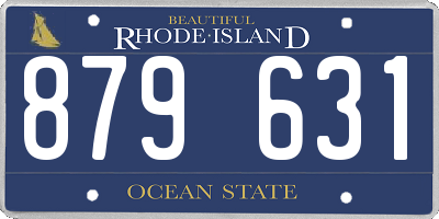 RI license plate 879631