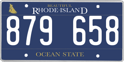 RI license plate 879658