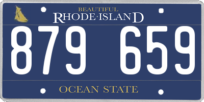 RI license plate 879659