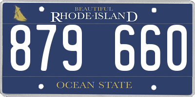 RI license plate 879660