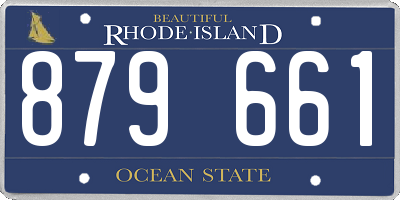 RI license plate 879661