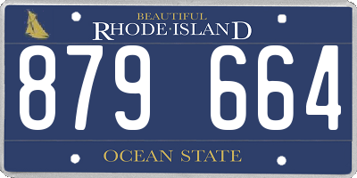 RI license plate 879664