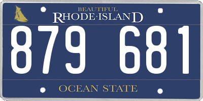 RI license plate 879681